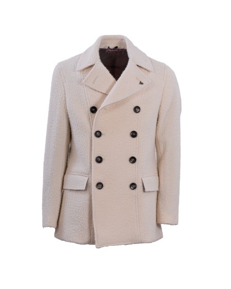 Shop BOTTEGA MARTINESE  Giaccone: Bottega Martinese cappotto "Firenze" doppiopetto.
Revers.
Maniche lunghe.
Doppiopetto.
Chiusura con bottoni.
Bottoni dorati.
Vestibilità regolare.
Composizione: 100% Lana.
Made in Italy.. FIRENZE 1800-1